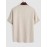 Solid Color Ribbed Corduroy Short Sleeves Crew Neck T-shirt