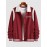 Men's Daily Snap Button Letter LOS ANGELES Printed Colorblock Stripes Panel Baseball Varsity Jacket